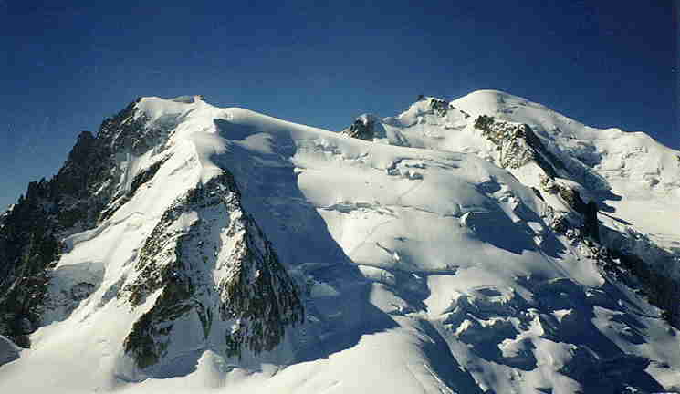 Mont Blanc z l'Aiguille du Midi