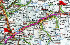 Mapa cesty 16.8.1996