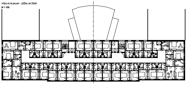 Plan of 3-6th floors - hotel rooms part